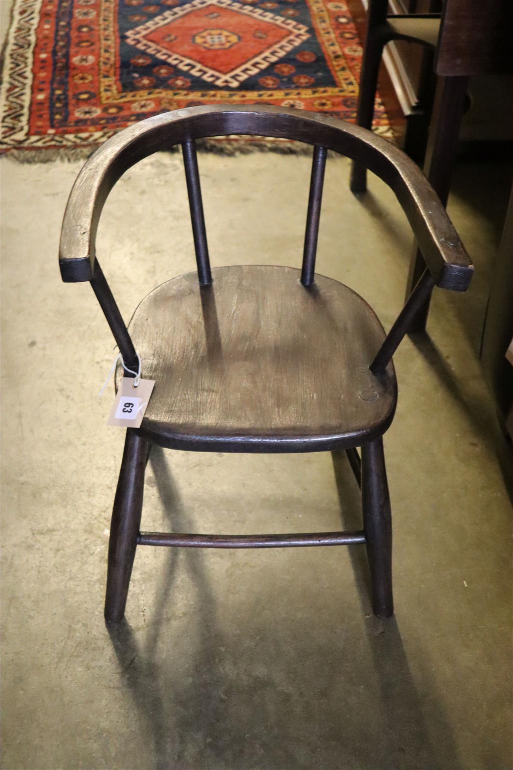A Windsor childs elbow chair